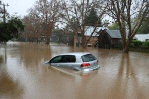 a flooded street in Nampa ID